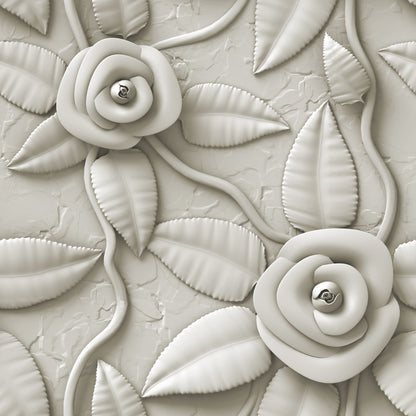 Square Canvas Floral 3D Sculpture Photograph High Quality Print 100% Australian Made