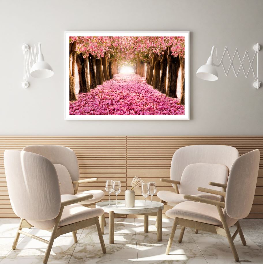 Blossom Trees Park Scenery View Home Decor Premium Quality Poster Print Choose Your Sizes