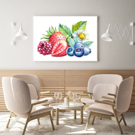 Fruits Watercolor Painting Home Decor Premium Quality Poster Print Choose Your Sizes