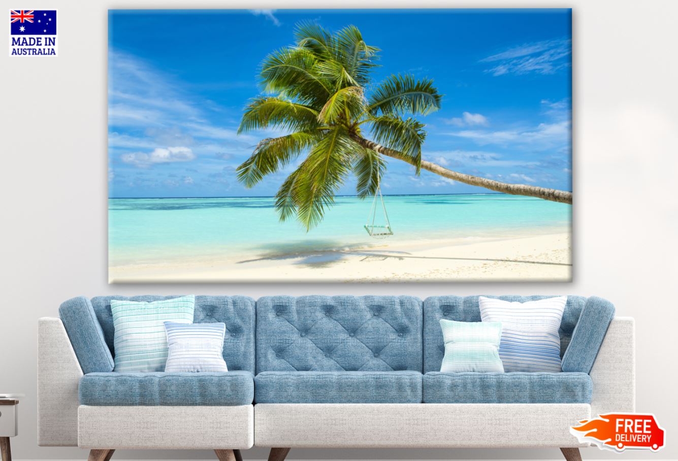 Palm Tree & Sea Scenery Photograph Print 100% Australian Made