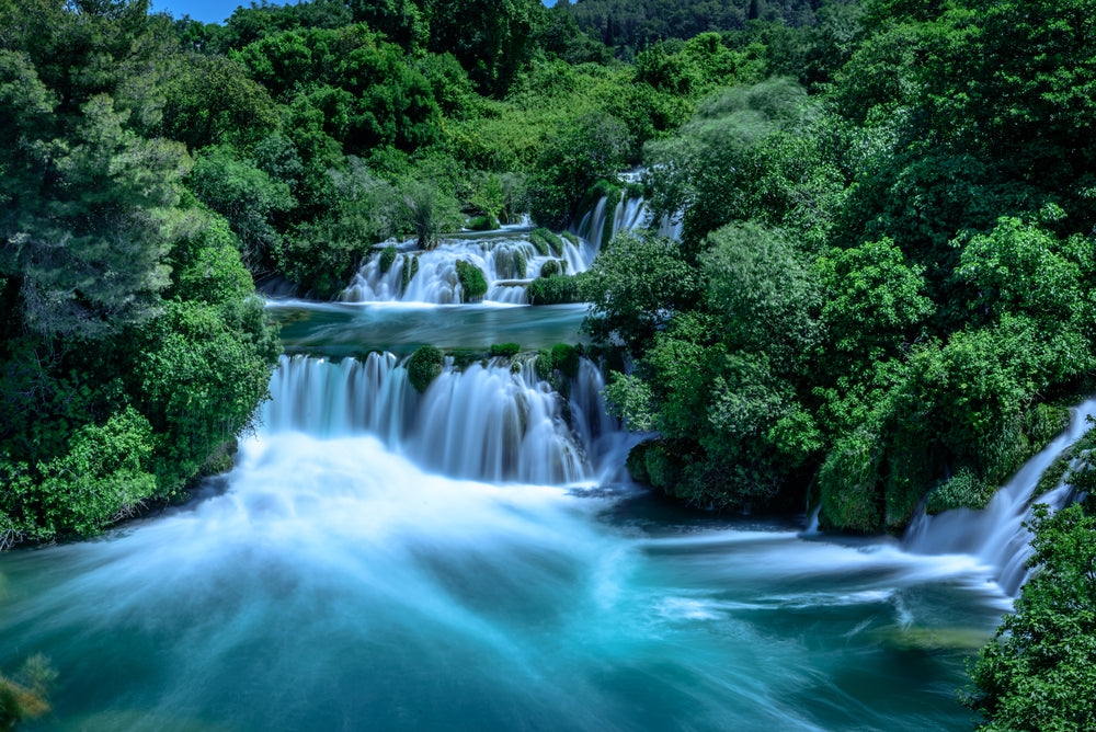 Waterfall Scenery View Photograph Home Decor Premium Quality Poster Print Choose Your Sizes