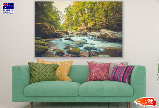 Stunning Waterfall Scenery View Print 100% Australian Made