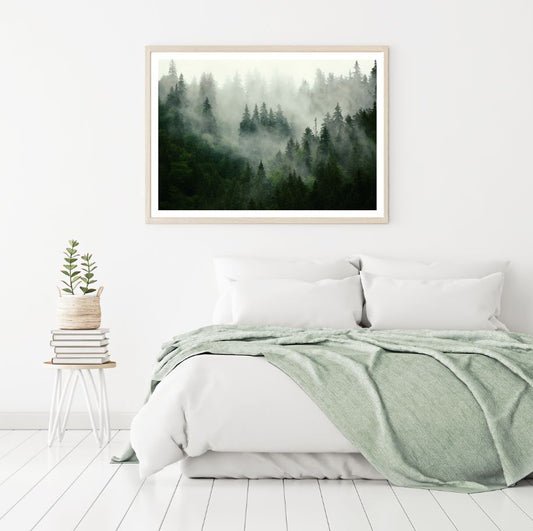 Misty Forest Scenery Photograph Home Decor Premium Quality Poster Print Choose Your Sizes
