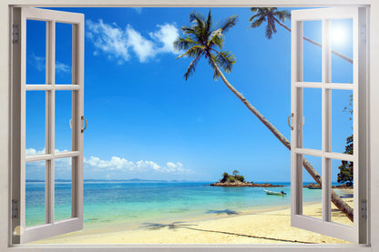 Sea Scenery View from Window Home Decor Premium Quality Poster Print Choose Your Sizes