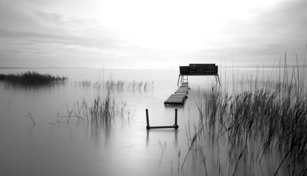 Broken Bridge on Lake Photograph Print 100% Australian Made