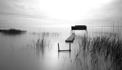 Broken Bridge on Lake Photograph Print 100% Australian Made