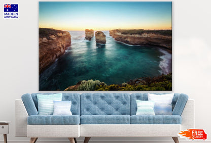 Cilffs & Sea Sunrise Scenery Photograph Print 100% Australian Made