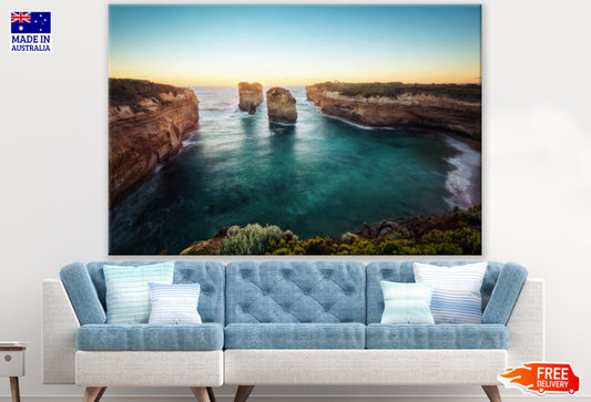 Cilffs & Sea Sunrise Scenery Photograph Print 100% Australian Made