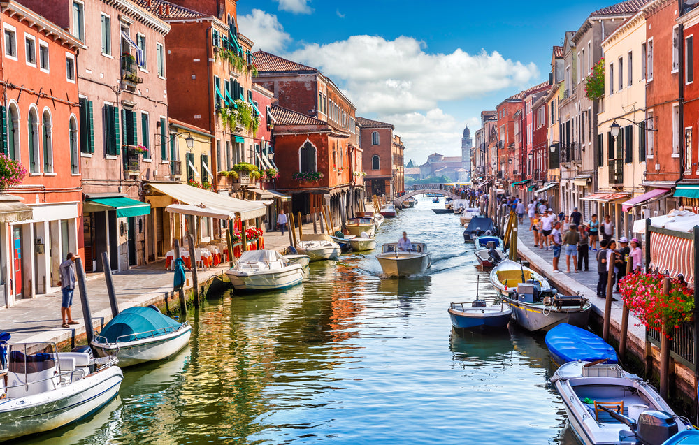 Canal in City Scenery Photograph Home Decor Premium Quality Poster Print Choose Your Sizes