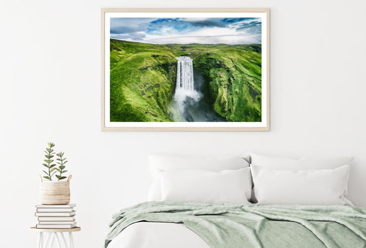 Waterfall Scenery Sky VIew Home Decor Premium Quality Poster Print Choose Your Sizes