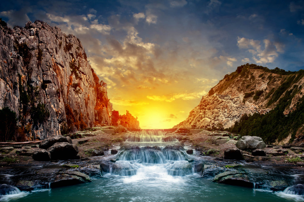 Sunset Scenery Sea Photograph Home Decor Premium Quality Poster Print Choose Your Sizes