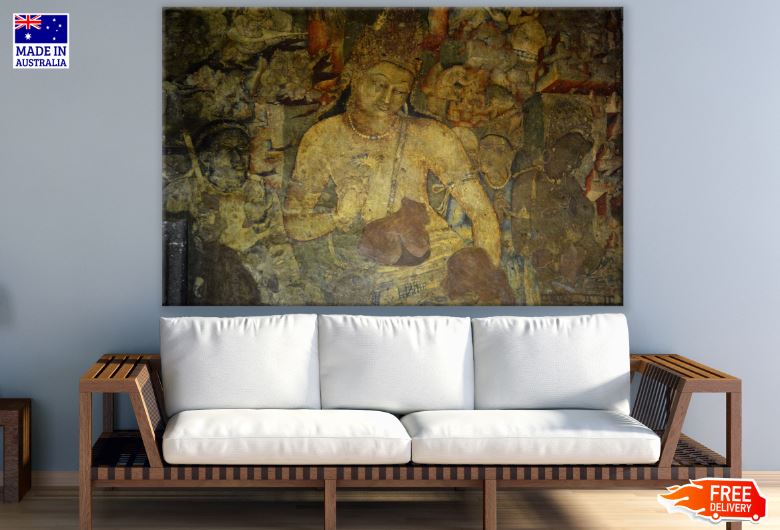 Bodhisattva Padmapani with Lotus Painting Print 100% Australian Made