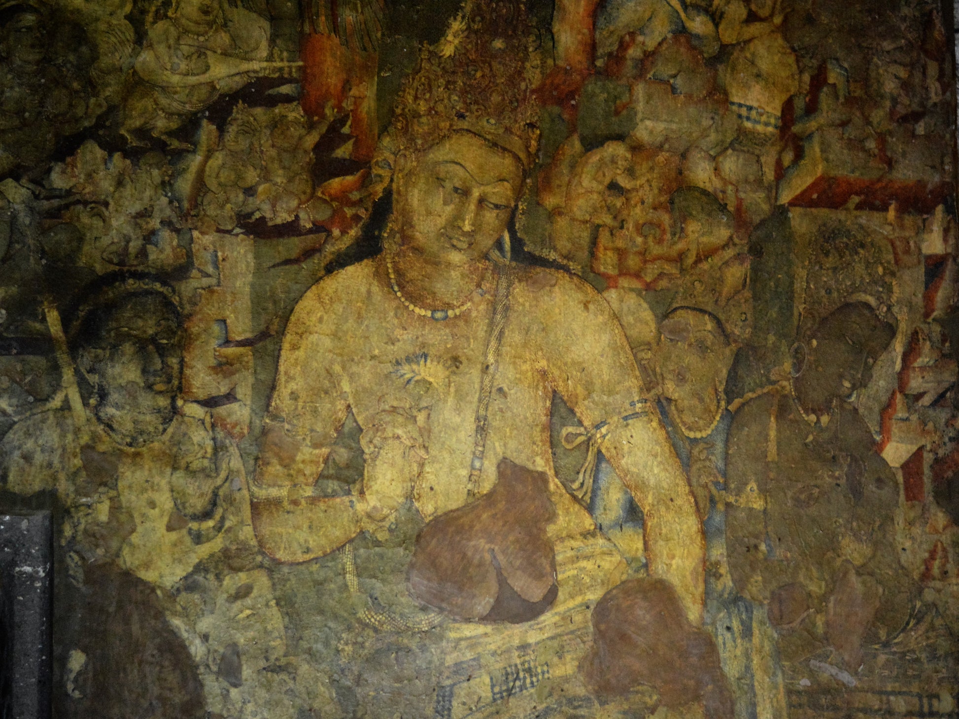 Bodhisattva Padmapani with Lotus Painting Print 100% Australian Made
