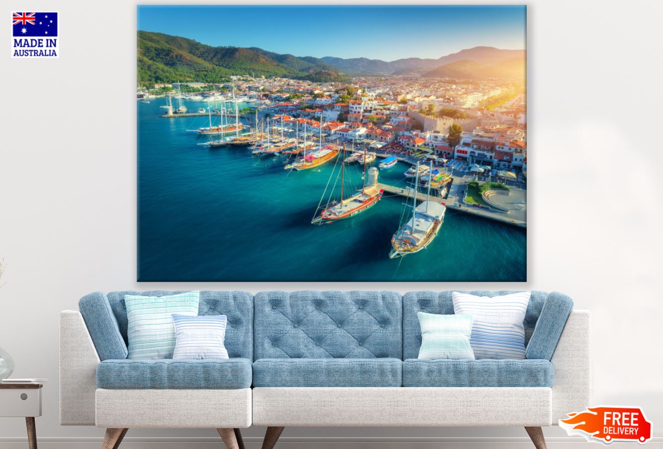 Boats on Bay Photograph Print 100% Australian Made