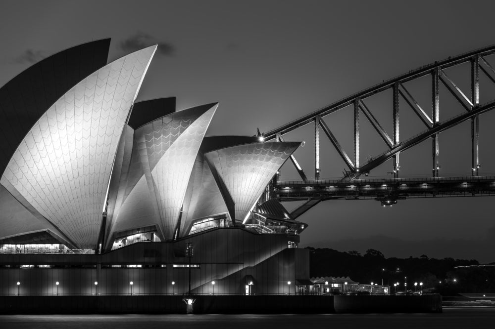 Sydney Opera House B&W Photograph Print 100% Australian Made