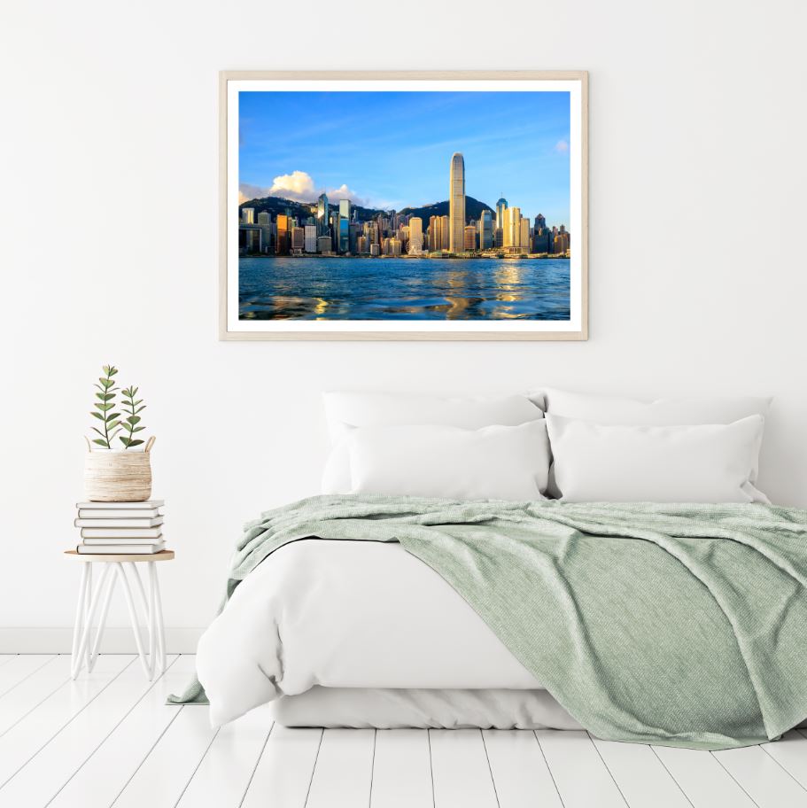 Cityscape & Sea View Photograph Home Decor Premium Quality Poster Print Choose Your Sizes