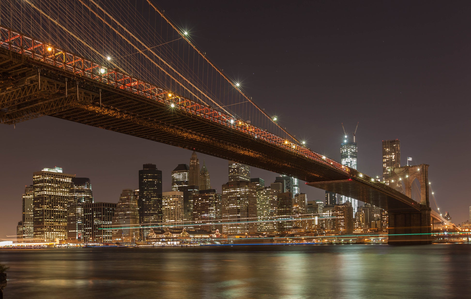 Brooklyn Bridge Night Print 100% Australian Made