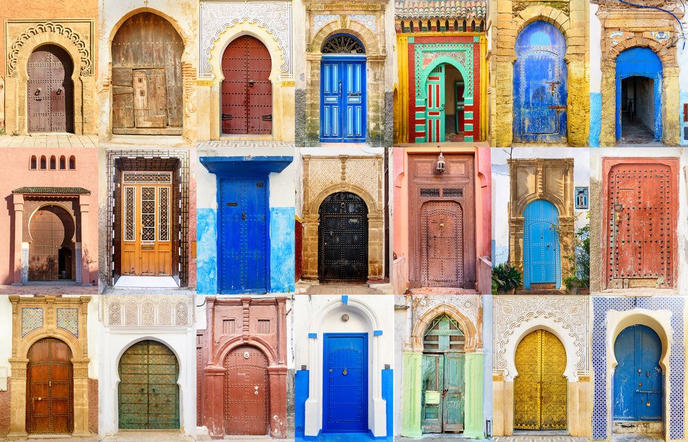 Colorful House Doors Photograph Home Decor Premium Quality Poster Print Choose Your Sizes