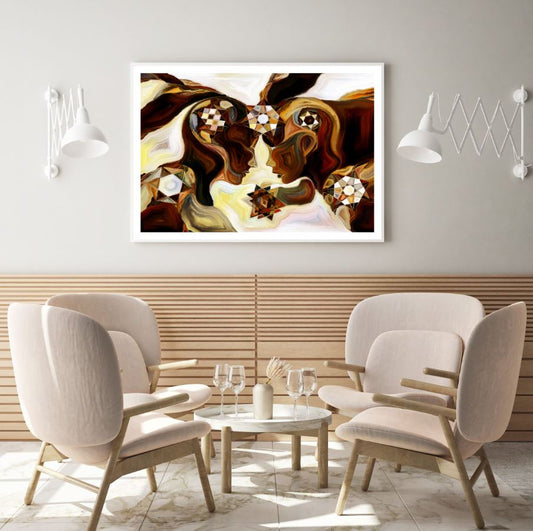 Colorful Faces Abstract Design Home Decor Premium Quality Poster Print Choose Your Sizes