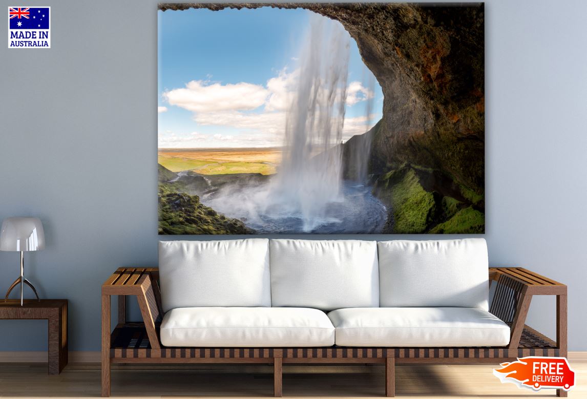 Waterfall & Cave Photograph Print 100% Australian Made