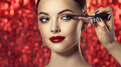 Girl with Makeup Face Photograph Home Decor Premium Quality Poster Print Choose Your Sizes