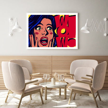 Girl Portrait Pop Art Design Home Decor Premium Quality Poster Print Choose Your Sizes