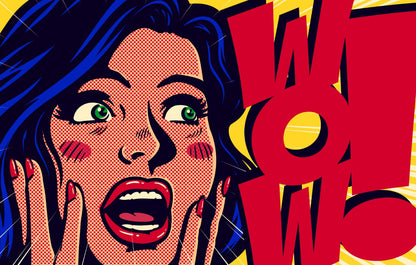 Girl Portrait Pop Art Design Home Decor Premium Quality Poster Print Choose Your Sizes