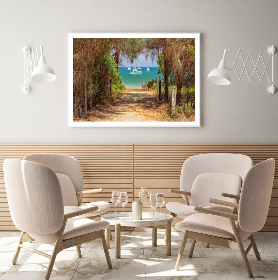 Sea Scenery & Forest Photograph Home Decor Premium Quality Poster Print Choose Your Sizes