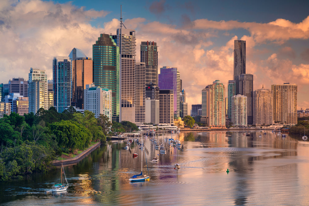 Brisbane Skyline Print 100% Australian Made