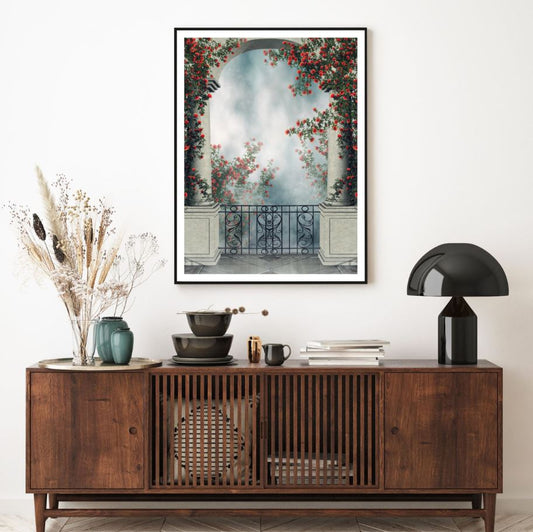 Floral Vines & Columns Photograph Home Decor Premium Quality Poster Print Choose Your Sizes