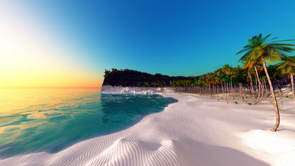 Beach & Trees Stunning View Photograph Print 100% Australian Made