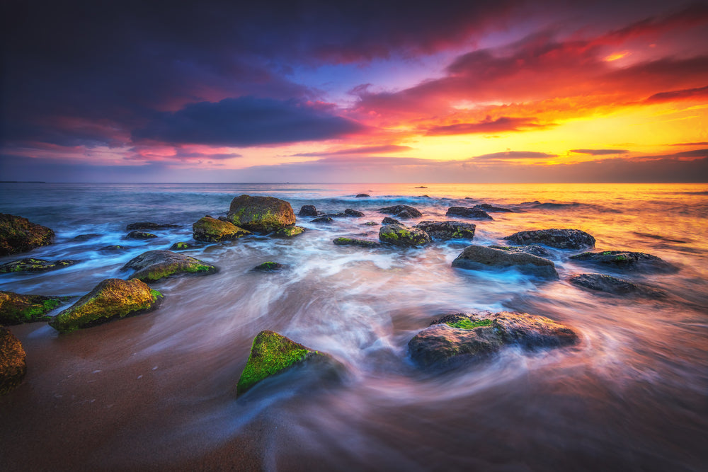 Beautiful Cloudscape Over the Sea Sunrise Photograph Print 100% Australian Made