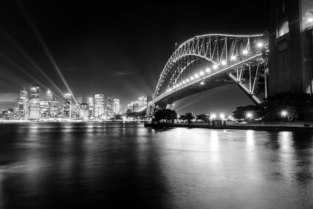 Sydney Harbour Bridge B&W Photograph Print 100% Australian Made