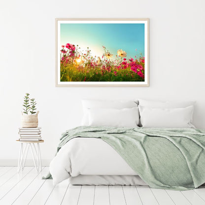 Floral Field Photograph Home Decor Premium Quality Poster Print Choose Your Sizes