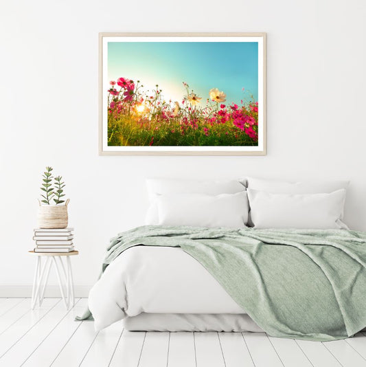 Floral Field Photograph Home Decor Premium Quality Poster Print Choose Your Sizes