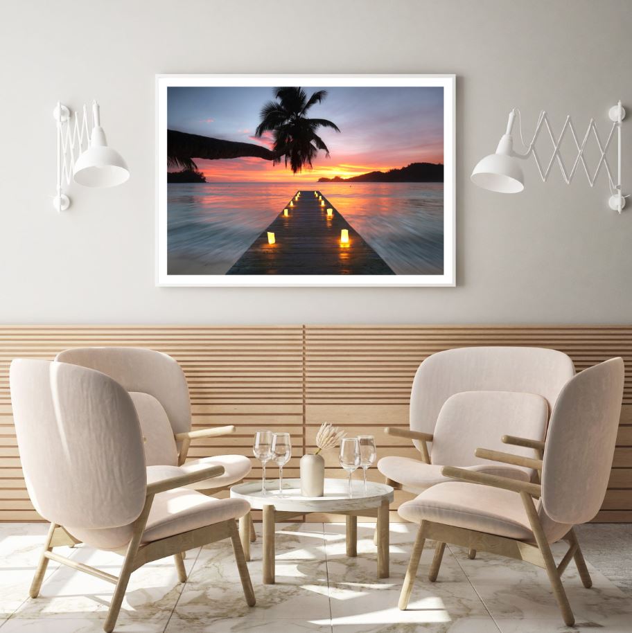 Romantic Sea Scenery Photograph Home Decor Premium Quality Poster Print Choose Your Sizes