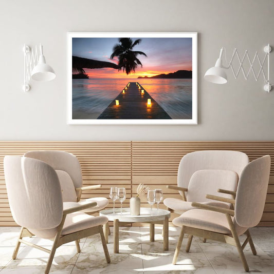 Romantic Sunset View Photograph Home Decor Premium Quality Poster Print Choose Your Sizes