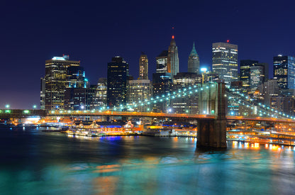 Newyork City NIght View Photograph Print 100% Australian Made