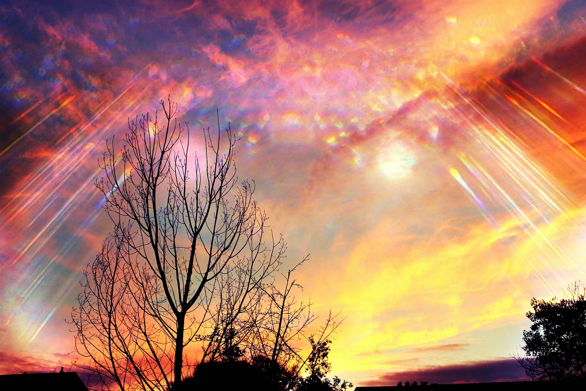 Stunning View of Sunset & Sky Print 100% Australian Made