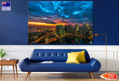City Night Scenery Photograph Print 100% Australian Made
