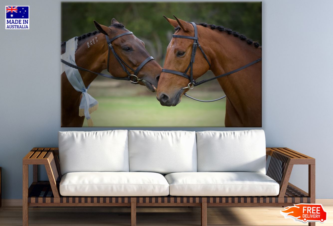 Horses Portrait Photograph View Print 100% Australian Made
