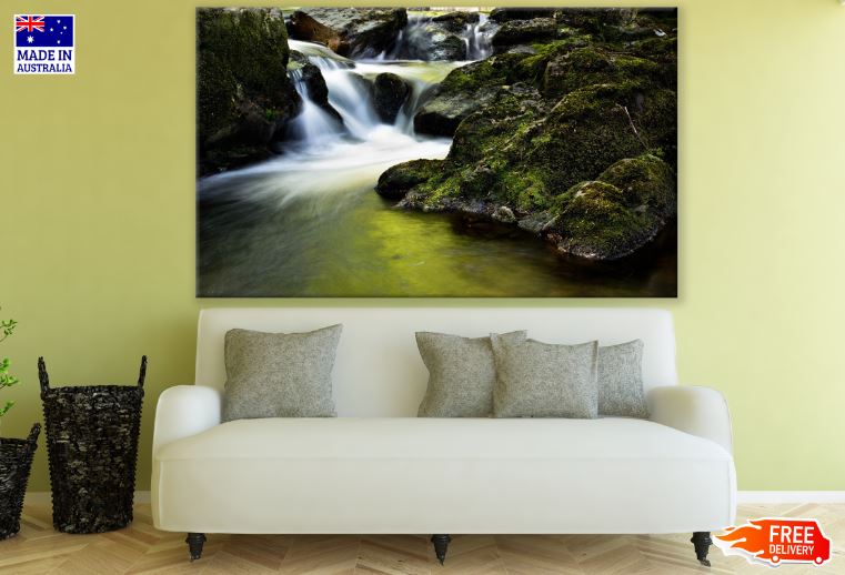 Waterfall in Forest Photograph Print 100% Australian Made