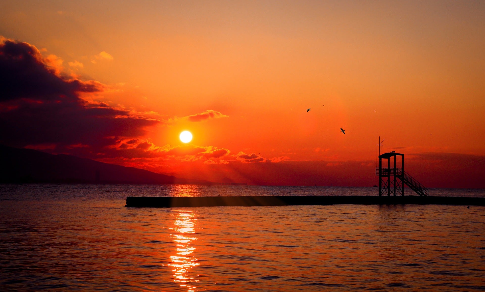 Sea Sunset Scenery Photograph Print 100% Australian Made