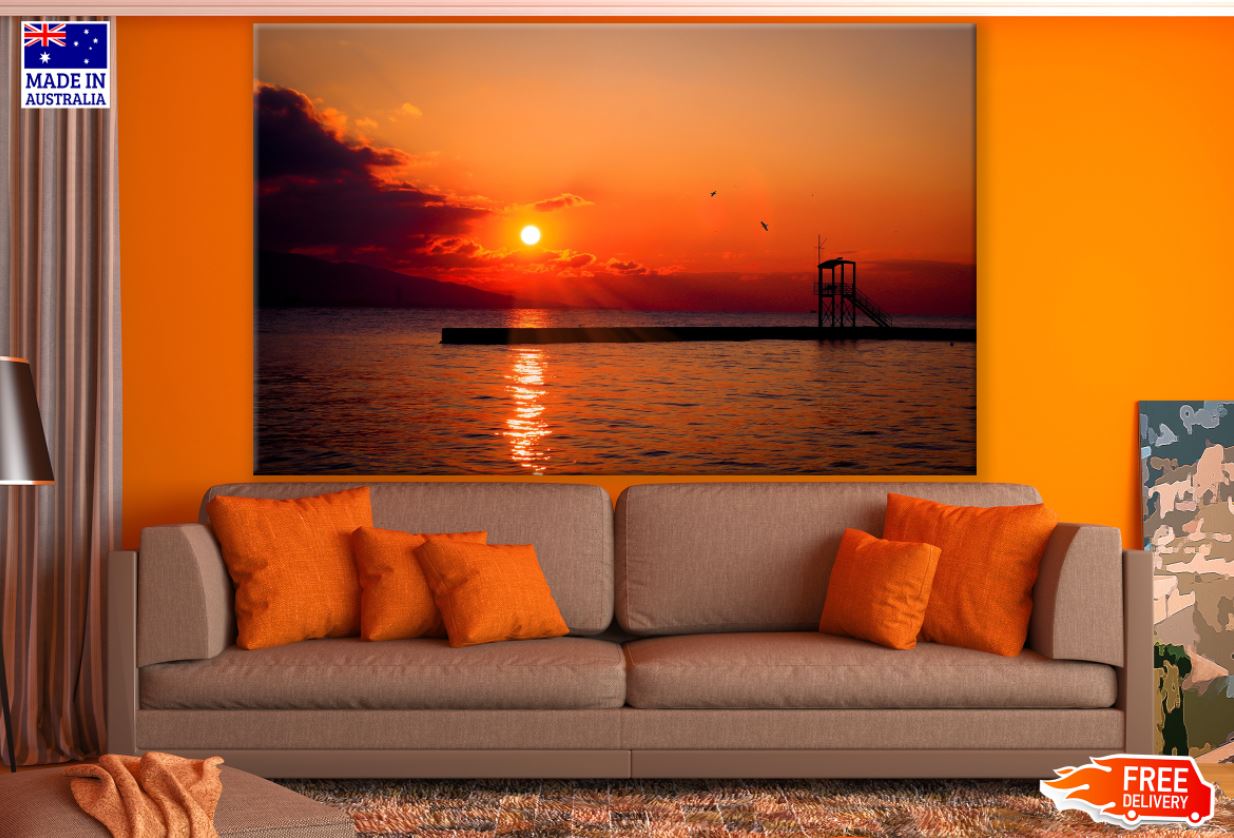 Sea Sunset Scenery Photograph Print 100% Australian Made