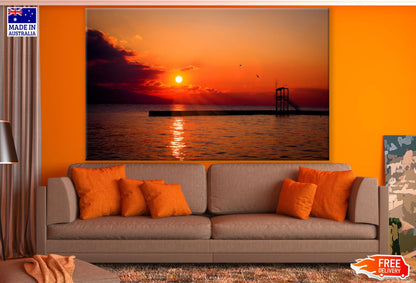 Sea Sunset Scenery Photograph Print 100% Australian Made