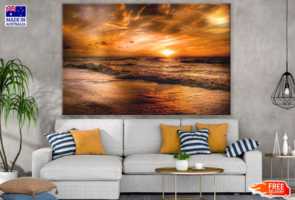 Sea Sunset Scenery Photograph Print 100% Australian Made