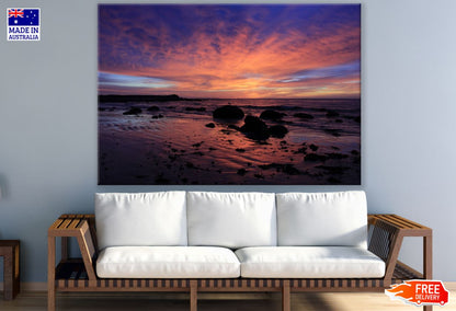 Sea Sunset Scenery Photograph Print 100% Australian Made