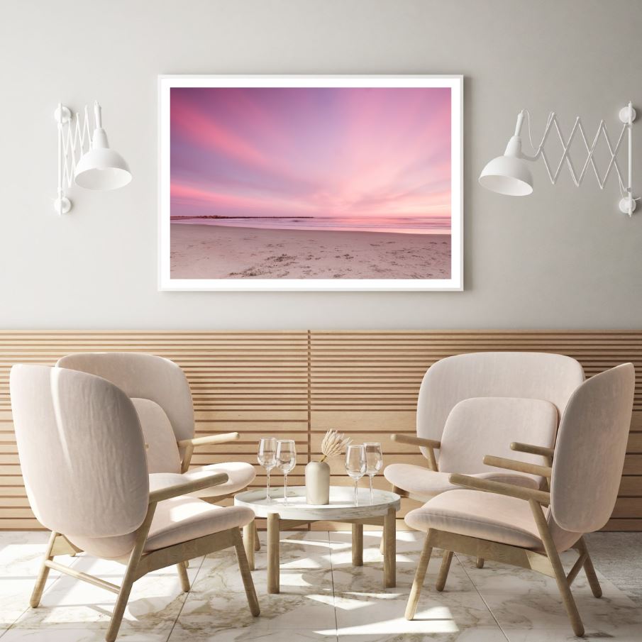 Sea Sunset Scenery Photograph Home Decor Premium Quality Poster Print Choose Your Sizes