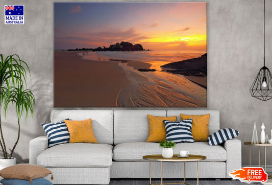 Sea Sunset Scenery Photograph Print 100% Australian Made