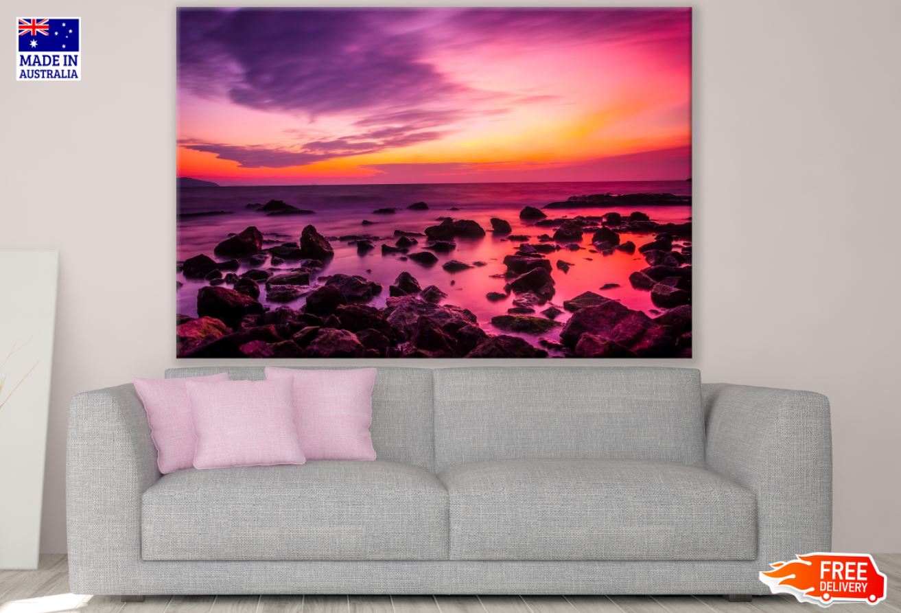 Sea Sunset Scenery Photograph Print 100% Australian Made